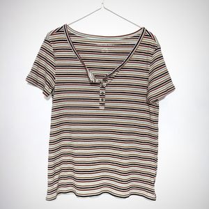 AEO Short Sleeve Henley Top
